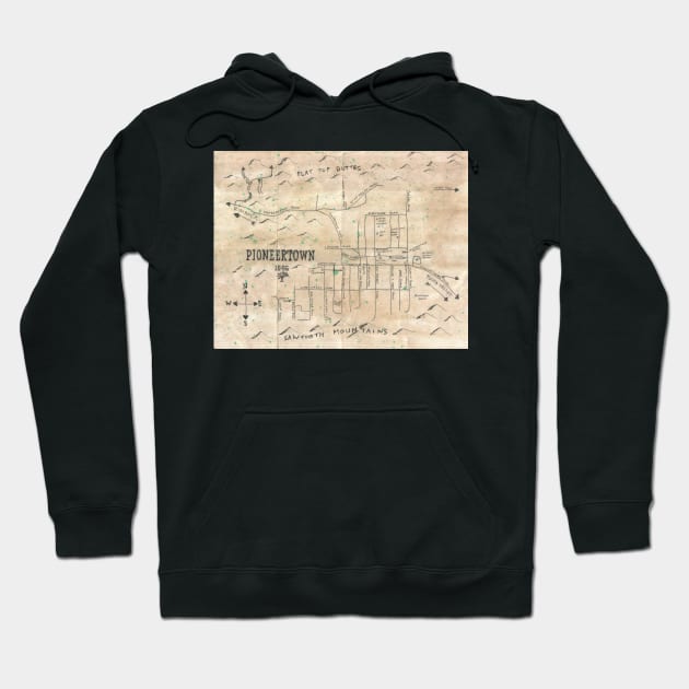 Pioneertown Hoodie by PendersleighAndSonsCartography
